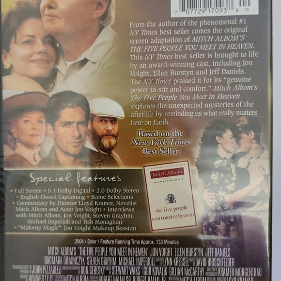 💥5 for 25💥 Hallmark Mitch Albom's Five People You Meet In Heaven DVD Brand New - Picture 3 of 8
